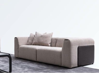 Modernes Sofa Luxus Textil Wohnzimmer Polstersofa Couch 3 Sitzer Design